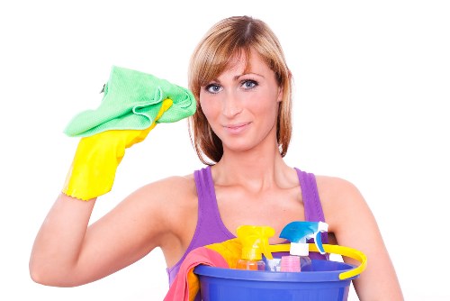 Living room sofa cleaning basics with upholstery care tools