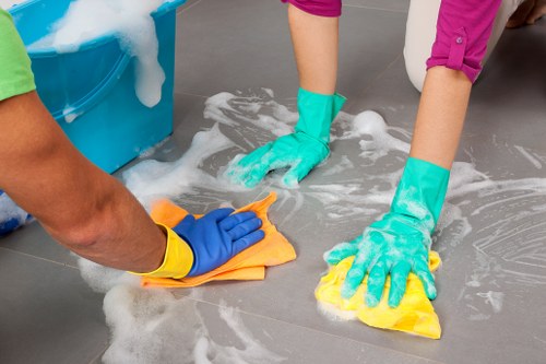 Stain treatment on a mattress surface