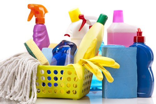 A detailed deep cleaning routine in a bathroom and living area