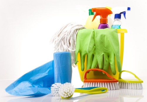 Thorough post construction cleaning of windows and surfaces after building work