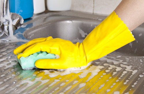 Workplace cleaning supplies for maintaining a professional environment